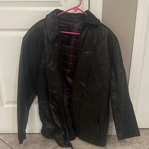 Andrew Marc Black Leather Jacket